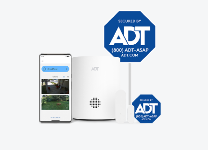 BYO system of ADT app, hub. yard sign, etc. BYO system of ADT app, hub. yard sign, etc.